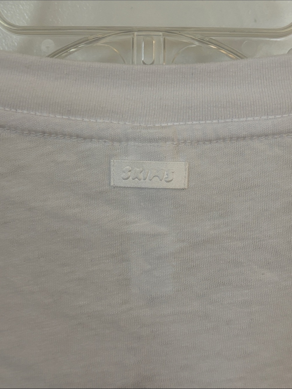 SKIMS Snow White Worn In Jersey Oversized Heart T-Shirt - Picture 7 of 7